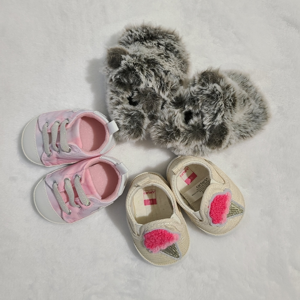 Baby Shoes Bundle Newborn and 0-3 Month